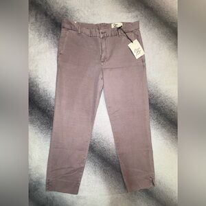 NWT‎ Women's Cosmic Blue Love Washed Rose Pink Purple Cropped Chinos Pants 29 W